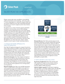 SILVER PEAK NX APPLIANCES