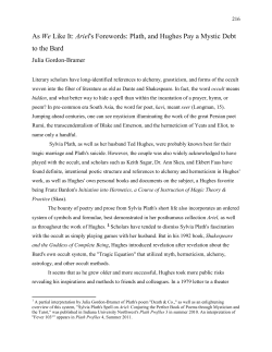 As We Like It: Ariel`s Forewords
