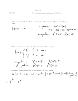 Review 3 Math 2310 Name: Number: 1. Give an example of a