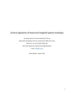 Cortical signatures of heard and imagined speech envelopes