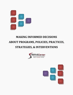 Making Informed Decisions About Programs