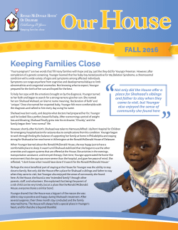 Read our fall 2016 newsletter. - Ronald McDonald House of Delaware
