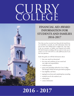 Financial Aid Award Guide 2016-2017