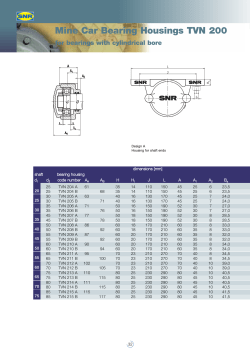 Mine Car Bearing Housings TVN 200 for bearings with cylindrical bore