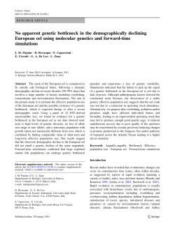 No apparent genetic bottleneck in the demographically