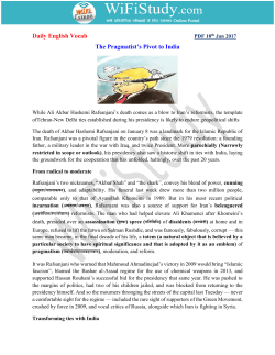 Daily English Vocab The Pragmatist`s Pivot to India