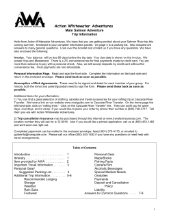 2017 Main Salmon Trip Info Booklet