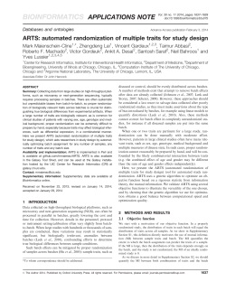 ARTS: automated randomization of multiple traits for study design