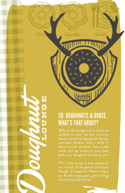 drinks - Doughnut Lounge