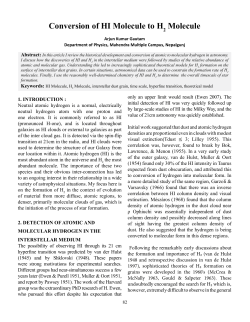Conversion of HI Molecule to H Molecule