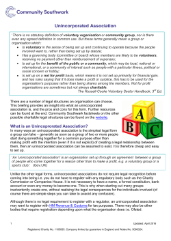 Unincorporated Association