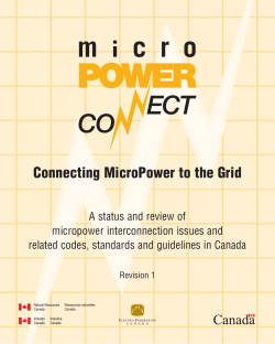 Connecting MicroPower to the Grid