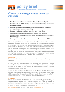 5th Cofiring biomass with coal workshop, 2015