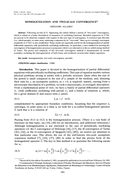 Homogenization and two-scale convergence