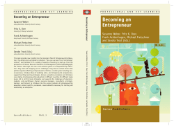 Becoming an Entrepreneur
