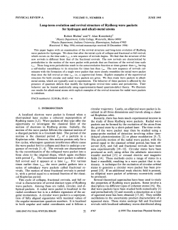 Long-term evolution and revival structure of Rydberg wave packets