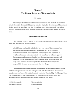 Chapter 5 The Unique Triangle &ndash; Minnesota Seals