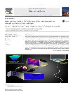 Operando observation of the Taylor cone during electrospinning by