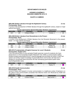 departamento de inglés - Facultad de Humanidades, UPRRP