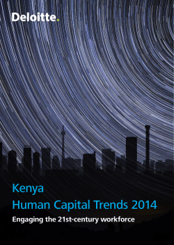 Kenya Human Capital Trends 2014