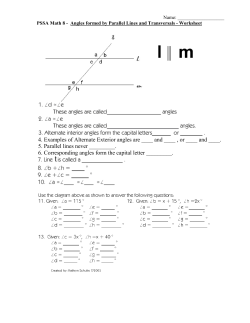 4. Examples of Alternate Exterior angles are ____