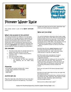 Pioneer Water Race - Haliburton-Muskoka