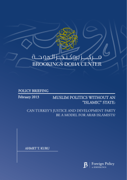 Muslim Politics Without an &ldquo;Islamic&rdquo; State