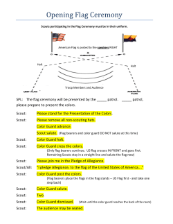 Opening Flag Ceremony
