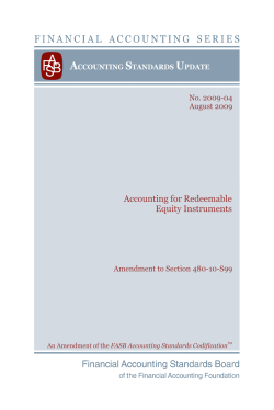 Accounting for Redeemable Equity Instruments