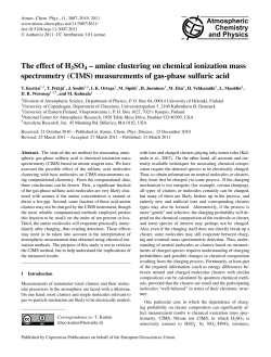 The effect of H2SO4 &ndash; amine clustering on chemical ionization mass