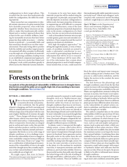 Forests on the brink
