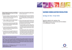 SAVINGS MOBILISATION RESOLUTION