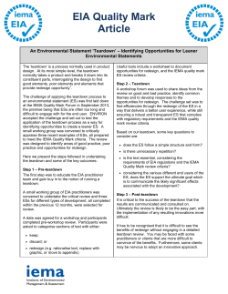 EIA Quality Mark Article