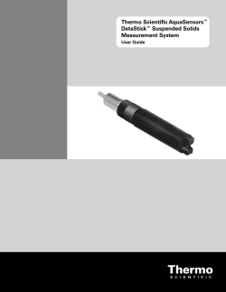 AquaSensors&trade; DataStick&trade; Suspended Solids Measurement System