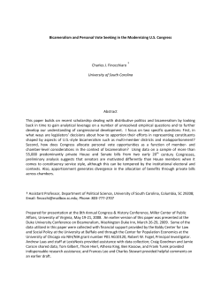 Bicameralism and Personal Vote Seeking in the Modernizing U.S.