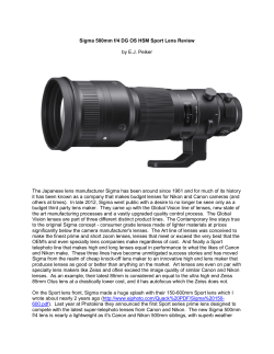 Sigma 500mm Review