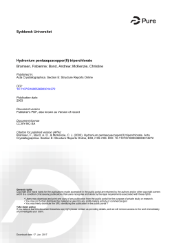 Hydronium pentaaquacopper(II) triperchlorate