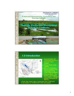 Domestic Wastewater Management System in Cambodia 1.0