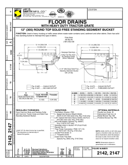 Submittal 2142 Floor Drain