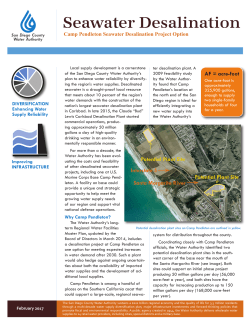Seawater Desalination - San Diego County Water Authority