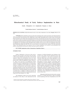 Histochemical Study of Early Embryo Implantation in Rats