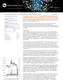 Upgrading ARLZ to BUY (Speculative)