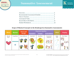 Summative Assessement