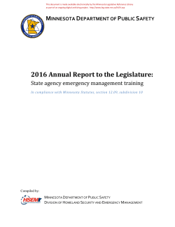 2016 State Agency Training Compliance Report