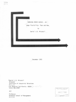 Working Paper Series