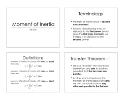 Moment of Inertia