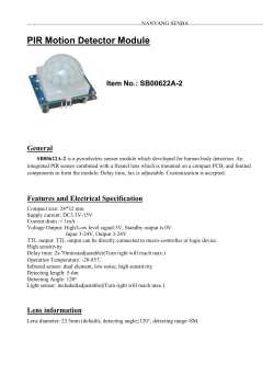 PIR Motion Detector Module
