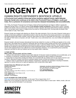 urgent action - Amnesty International