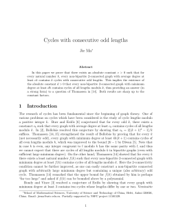 Cycles with consecutive odd lengths