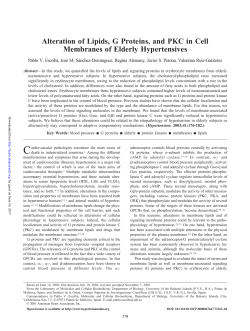 Alteration of Lipids, G